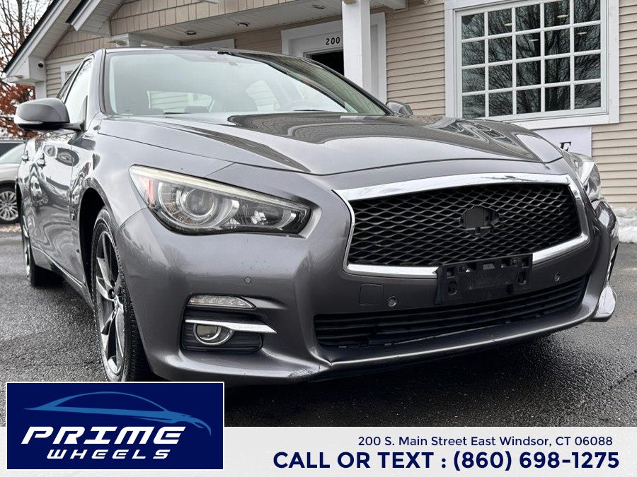 2015 INFINITI Q50 4dr Sdn Premium AWD, available for sale in East Windsor, Connecticut | Prime Wheels. East Windsor, Connecticut