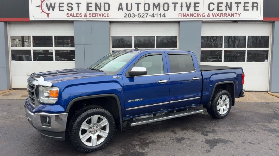 2014 GMC Sierra 1500 4WD Crew Cab 143.5" SLT, available for sale in Waterbury, Connecticut | West End Automotive Center. Waterbury, Connecticut