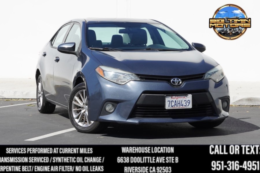2014 Toyota Corolla LE PLUS (ONE OWNER) 4dr Sd LE PLUS (SUNROOD) (BLUTOOTH)( BACK UP CAM), available for sale in Riverside, California | Big Timin Motors LLC. Riverside, California