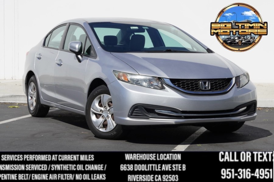 2014 Honda Civic Sedan LX 4dr LX, available for sale in Riverside, California | Big Timin Motors LLC. Riverside, California