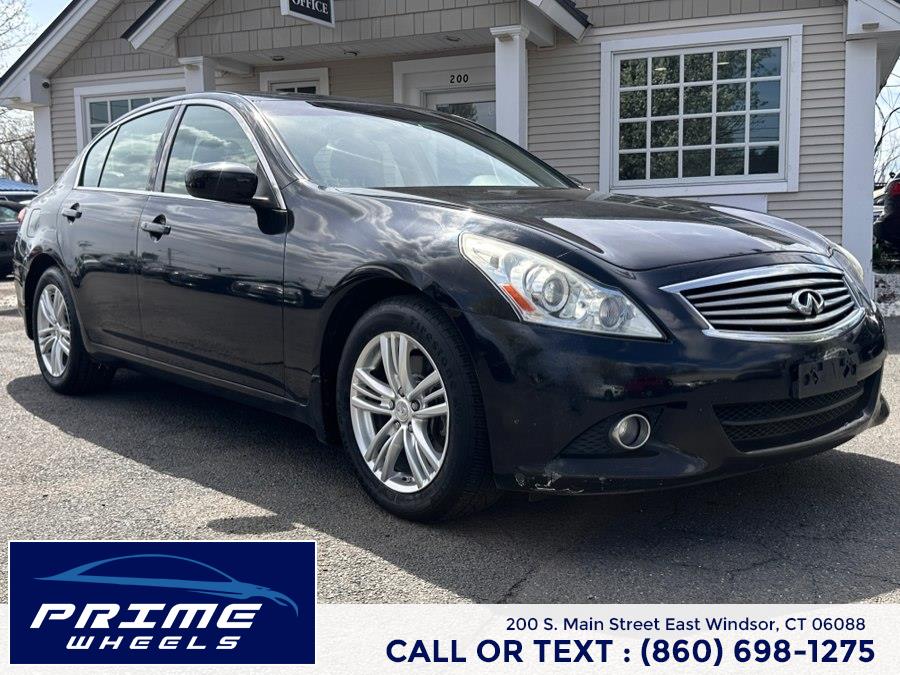 2013 Infiniti G37 Sedan 4dr x AWD, available for sale in East Windsor, Connecticut | Prime Wheels. East Windsor, Connecticut