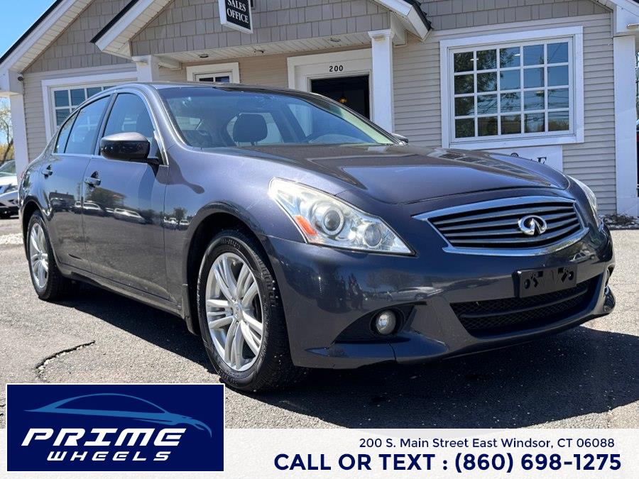 2011 INFINITI G37 Sedan 4dr x AWD, available for sale in East Windsor, Connecticut | Prime Wheels. East Windsor, Connecticut