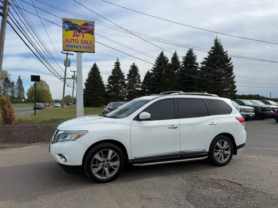 2013 Nissan Pathfinder 4WD 4dr Platinum, available for sale in East Windsor, Connecticut | A1 Auto Sale LLC. East Windsor, Connecticut