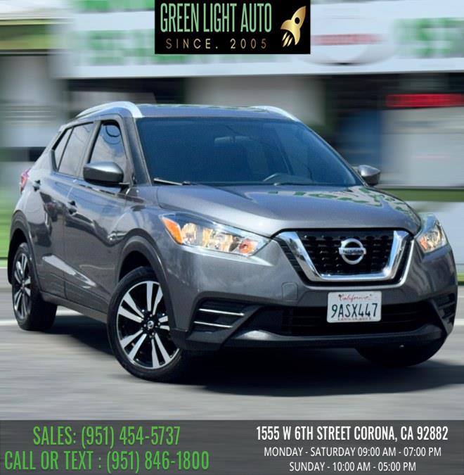 2019 Nissan Kicks SV FWD, available for sale in Corona, California | Green Light Auto. Corona, California