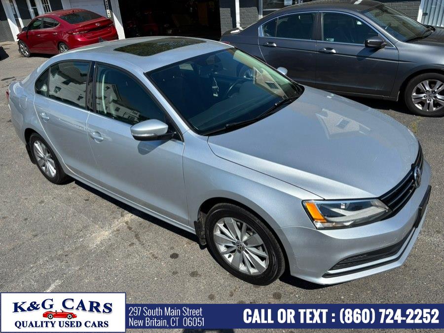2015 Volkswagen Jetta Sedan 4dr Auto 1.8T Sport PZEV, available for sale in New Britain, Connecticut | K and G Cars . New Britain, Connecticut