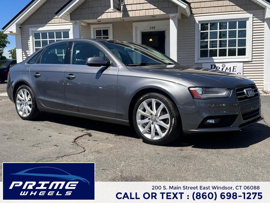 2013 Audi A4 4dr Sdn Auto quattro 2.0T Premium Plus, available for sale in East Windsor, Connecticut | Prime Wheels. East Windsor, Connecticut