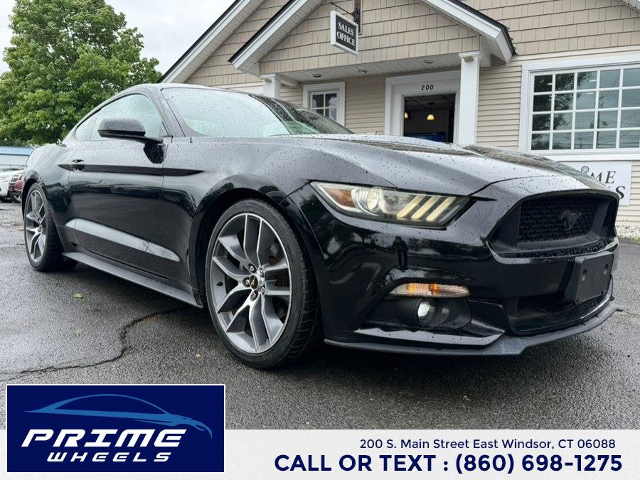 2015 Ford Mustang 2dr Fastback EcoBoost Premium, available for sale in East Windsor, Connecticut | Prime Wheels. East Windsor, Connecticut